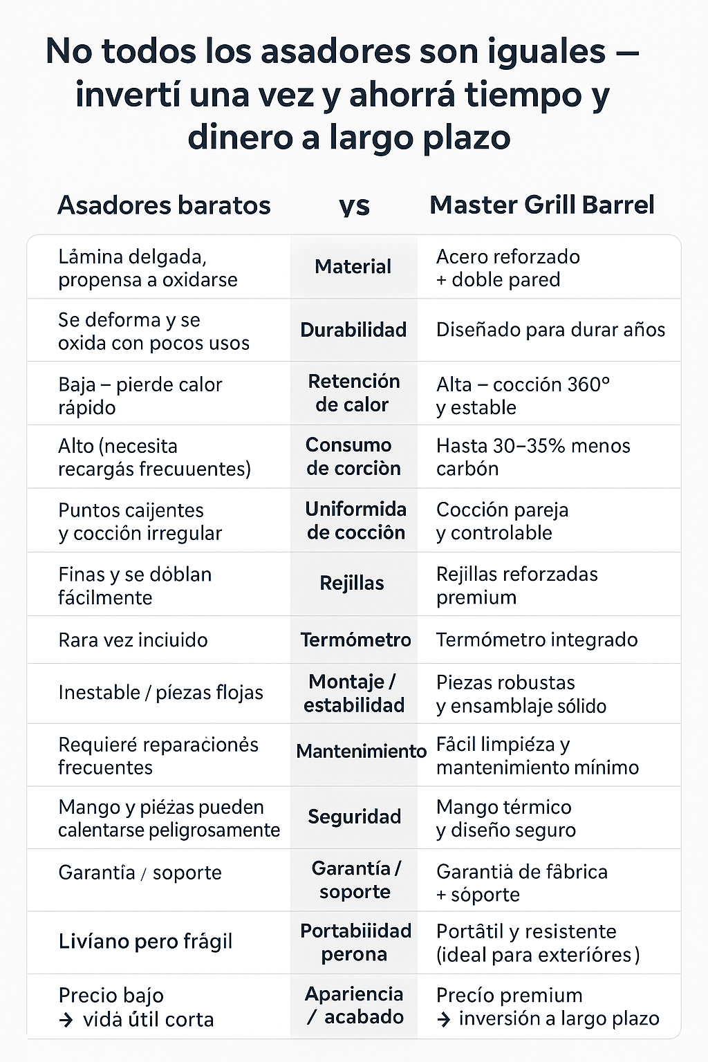 Master Grill Barrel Pro: El Secreto de la Carne Jugosa y el Sabor Ahumado Inigualable.