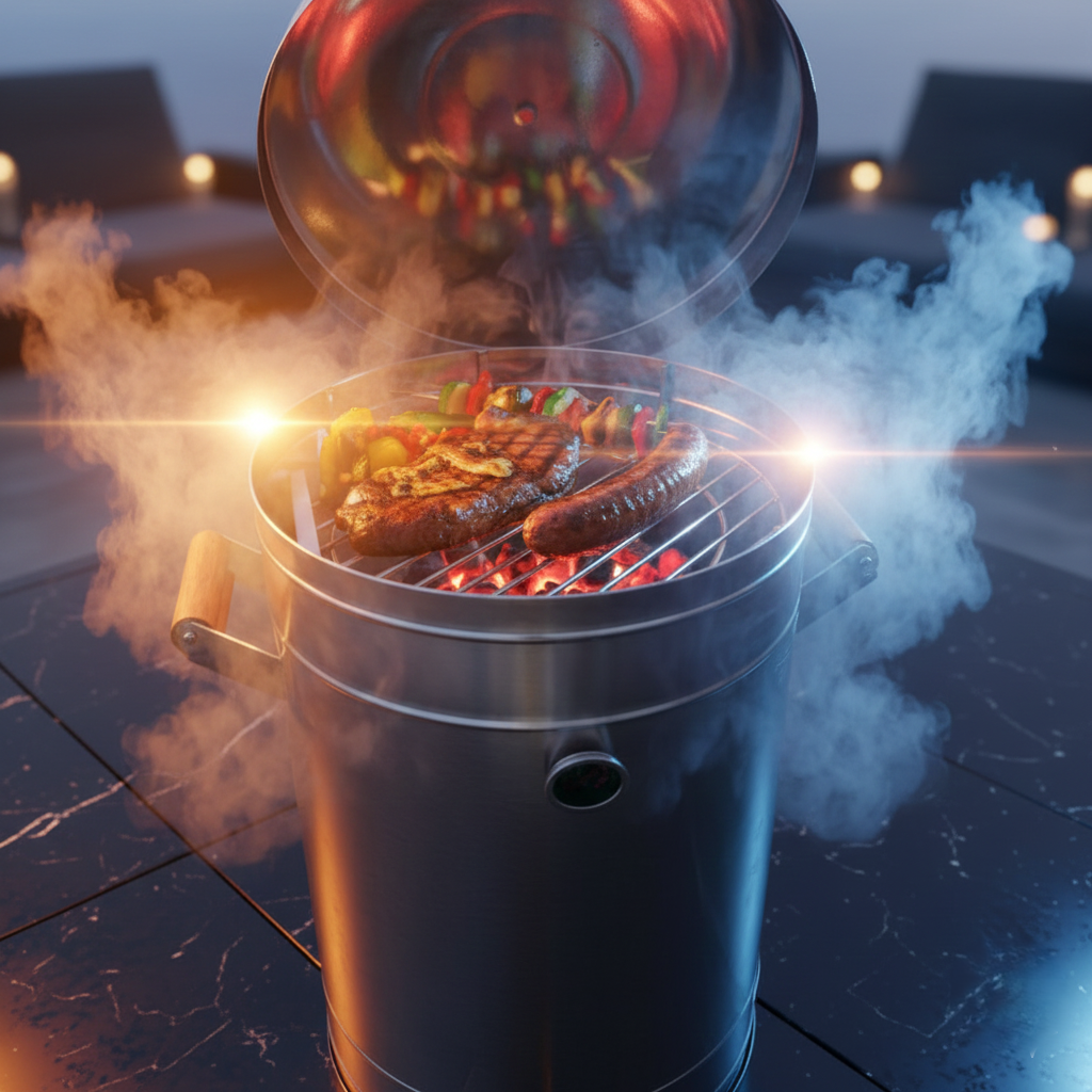 Master Grill Barrel Pro: El Secreto de la Carne Jugosa y el Sabor Ahumado Inigualable.