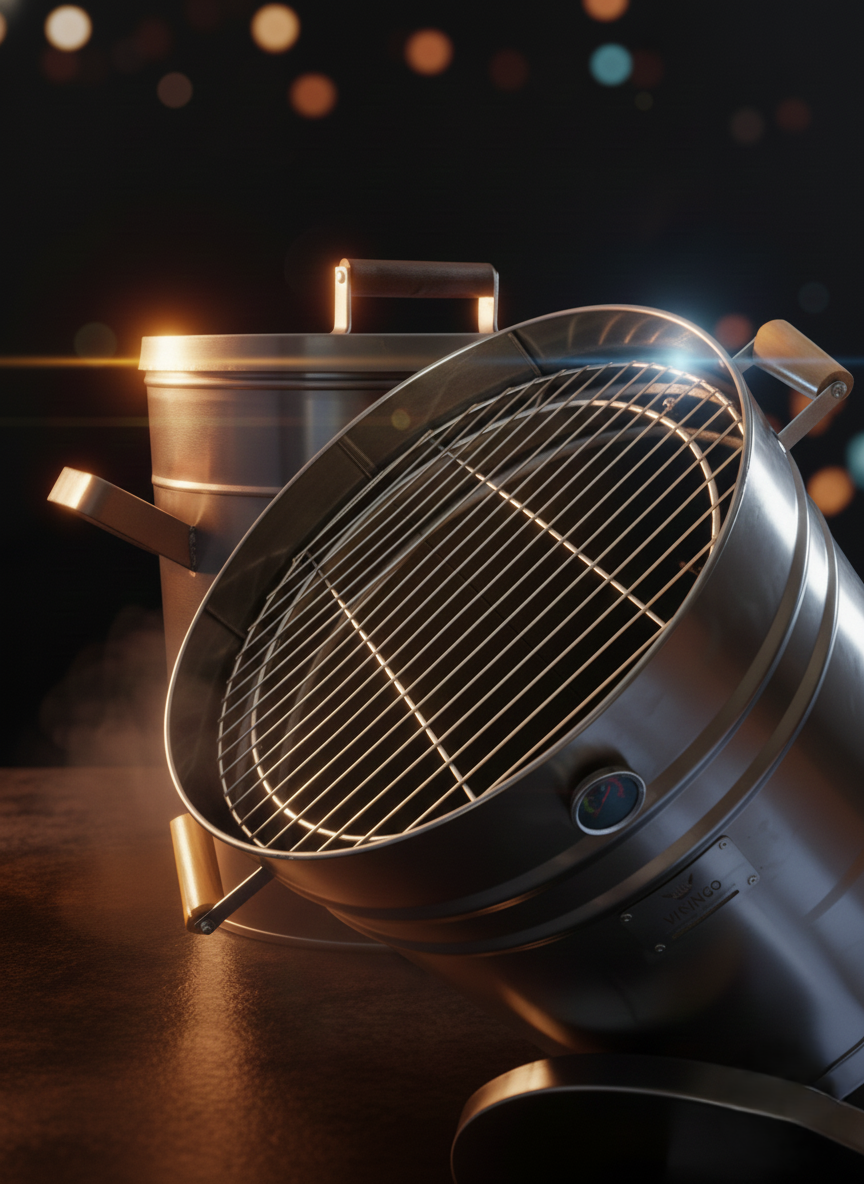 Master Grill Barrel Pro: El Secreto de la Carne Jugosa y el Sabor Ahumado Inigualable.